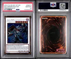 2014 Yu-Gi-Oh! Premium Gold Blackwing Armor Master PSA 10 - Image 3