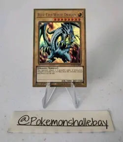 Blue-Eyes White Dragon MGED-EN001 *NM* 1st Edition Gold Rare Yugioh Card - Image 1