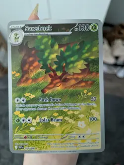 Sawsbuck White Flare Illustration Rare IR Pokemon Card 092/086 - Image 1