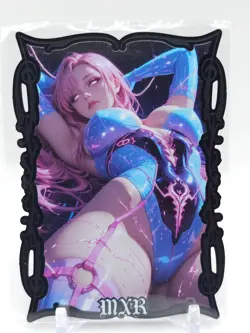 Goddess Story - Black Metal Waifu Card - NUMBERED #/200 - Image 1