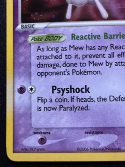 Mew 4/17 POP Series 4 Promo Pokemon Card Holo Foil Rare Near Mint - Image 5