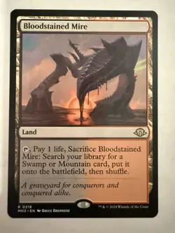 MTG: Bloodstained Mire Card Regular Modern Horizons 3- NM - Image 1