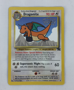 1999 Pokemon Black Star Promo Card 5 Dragonite First Movie Stamp NM Unplayed - Image 3
