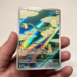Pokemon TCG Drampa Full Art Holo Card 184/162 Temporal Forces Illustration Rare - Image 1