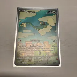 Pokemon TCG Drampa Full Art Holo Card 184/162 Temporal Forces Illustration Rare - Image 3