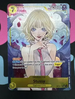 Stussy Alt Art OP13-110 SR Carrying on His Will ONE PIECE Card Game NM - Image 1