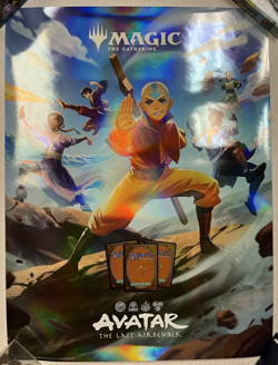 Magic the Gathering Foil Promotional Poster Avatar the Last Airbender MtG ATLA - Image 1