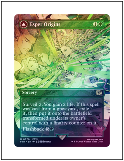 1x Esper Origins, Foil, Borderless Art, Final Fantasy, MTG NM - Image 1