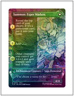 1x Esper Origins, Foil, Borderless Art, Final Fantasy, MTG NM - Image 2