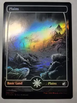 Plains -Full Art Foil- MIDNIGHT HUNT Innistrad Land *Ships w/ Tracking* mtg LP - Image 1