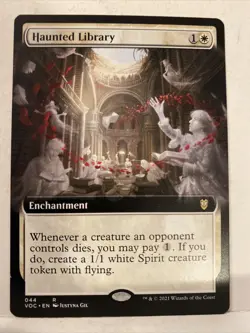 MTG Haunted Library Commander: Innistrad: Crimson Vow 044 Reg Extended NM - Image 1