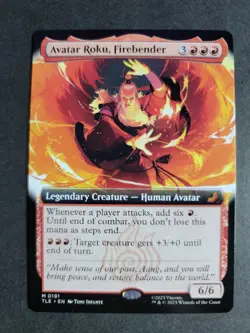Avatar Roku, Firebender (Extended Art) Mythic MTG Avatar Eternal - Image 1