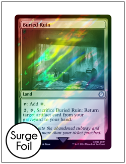 1x Buried Ruin, Surge Foil 0782, Fallout, Magic MTG NM - Image 1