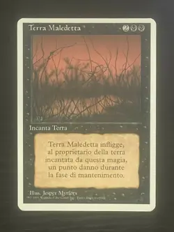 Magic MTG Italian Revised Cursed Land Artist Proof Near Mint - Only 50 Exist! - Image 1