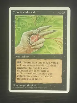 Magic MTG Italian Revised Deathgrip Artist Proof Near Mint - Only 50 Exist! - Image 1