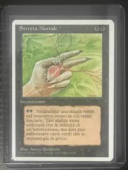 Magic MTG Italian Revised Deathgrip Artist Proof Near Mint - Only 50 Exist! - Image 3