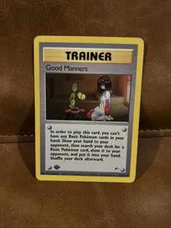 1st Edition Good Manners 111/132 - Gym Heroes - Uncommon - Pokemon - LP - Image 1