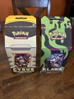 Cyrus + Klara Set of 2 POKEMON Premium Tournament Collection Box New Sealed - Image 1