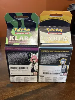 Cyrus + Klara Set of 2 POKEMON Premium Tournament Collection Box New Sealed - Image 2