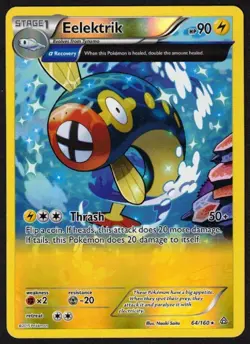 Pokemon Eelektrik XY - Primal Clash 64/160 / Reverse Holo Rare - MP - Image 1
