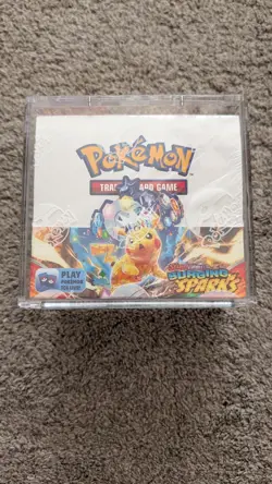 Pokemon TCG Sword & Shield Surging Sparks Booster Box Sealed with Magnetic Case - Image 1