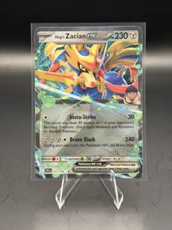 Pokemon Journey Together Hop’s Zacian EX 111/159 Double Rare Holo NM - Image 1