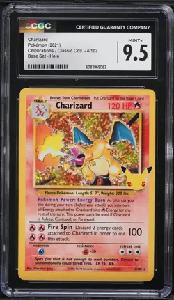 Pokemon Celebrations Base Set Charizard Blastoise Venusaur PSA CGC 9.5 10 Set - Image 2