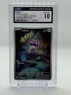 Pokemon Noibat 169/159 Journey Together Holo CGC 10 GEM MINT - Image 1