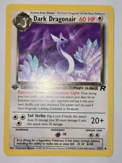 Pokemon TCG Dark Dragonair First Edition Team Rocket Regular Uncommon 33/82 - Image 2