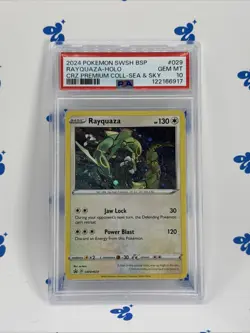 2024 Pokemon SWSH BSP Rayquaza-Holo CZPC Sea & Sky PSA 10 - Image 1