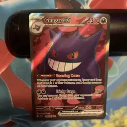 Pokemon TCG Gengar EX Full Art Ultra Rare Holo Foil Temporal Forces 193/162 - Image 1