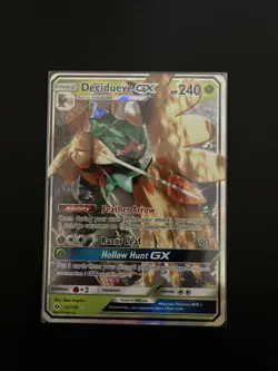 Pokemon TCG Decidueye GX Sun & Moon Base Set 12/149 Holo Ultra Rare - Image 1
