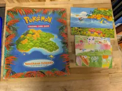 RARE Pokemon Southern Islands Binder Lot Complete Set Promos Postcards Pikachu - Image 1