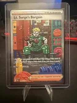 Lt. Surge's Bargain Special Illustration Rare 185/132 Pokemon TCG Mega Evolution - Image 1