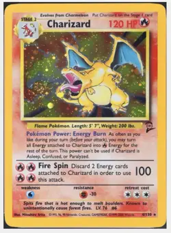 Pokemon TCG -Charizard- 004/130 Base Set 2 Holo - Image 1