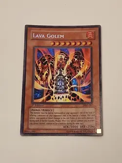 Yu-Gi-Oh! Lava Golem #PGD-107 Secret Rare Holo Vintage 1996 - Image 1