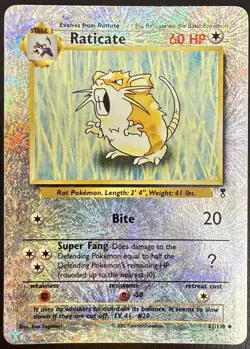 NM Raticate 61/110 Legendary Collection Reverse Holo Pokemon Card - Image 1