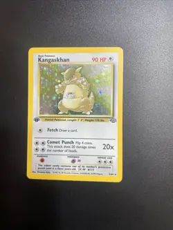 1st Edition KANGASKHAN Holo 5/64 Jungle Set Pokemon Card 1999 WOTC Vintage - Image 1