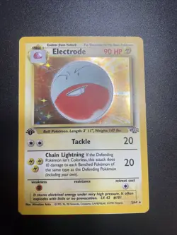 Electrode 2/64 Jungle 1st Edition Holo Rare Pokemon Card MP - Image 1