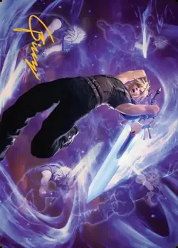 Cloud's Limit Break (23/53)- Art Series Gold Stamped NM (Art Card) [MTG] - Image 1