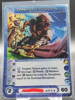 Chaotic Card : Dmg Tangath Toborn In Training BTD Super Rare creature - Image 1