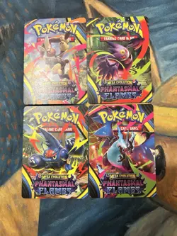 Pokemon TCG - Phantasmal Flames Trainer Tips Card Art Set - Image 1