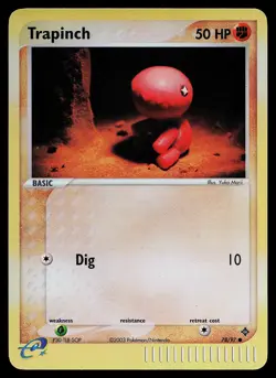 Pokemon Card - Trapinch Dragon 78/97 Common Reverse Holo - Image 1