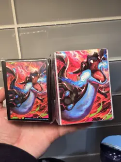 Pokemon Phantasmal Flames Mega Charizard X UPC Trading Card Sleeves and Deck Box - Image 1