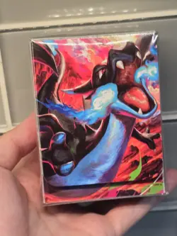 Pokemon Phantasmal Flames Mega Charizard X UPC Trading Card Sleeves and Deck Box - Image 3