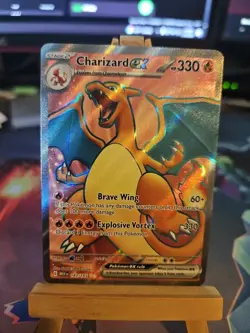 Pokemon TCG Charizard EX Holo Ultra Rare Card Scarlet & Violet 151 183/165 NM - Image 1