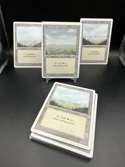 Magic The Gathering MTG PLAINS (A,B,C) Revised LP Lightly Played Lot Of 25 Cards - Image 1