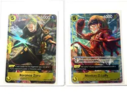 One Piece Illustration Box Vol 3 Roronoa Zoro & Monkey.D.Luffy Promo Cards ENG - Image 1
