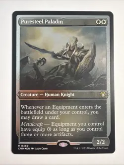 Puresteel Paladin (Foil Etched) Commander Masters Foil - Image 1