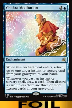 1x - Chakra Meditation - FOIL #91 - Avatar: Eternal - NM MTG - Image 1